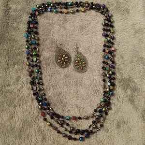 Necklace and earring set